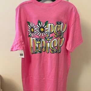 Southern Y’all Oopsy Daisey Pink Women’s Graphic Tee Shirt T Shirt Large NWT
